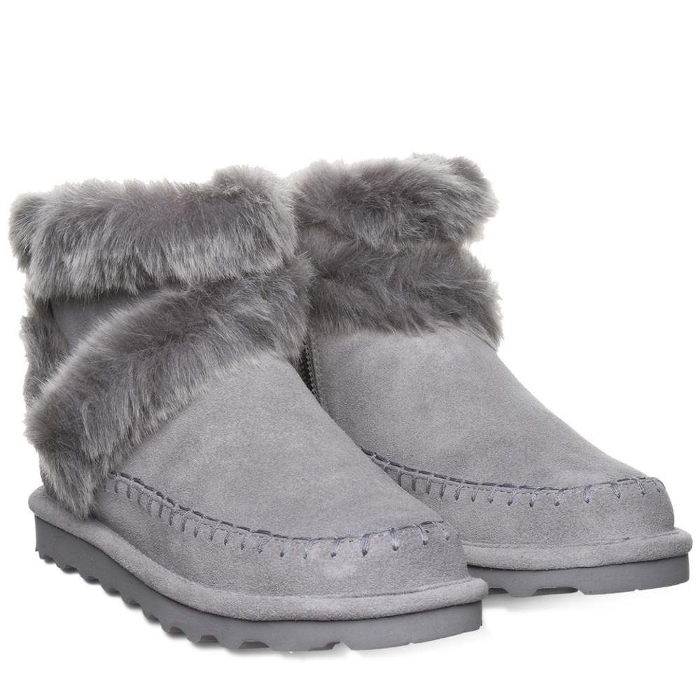 BEARPAW NEW CHLOE GRAY FOG BOOTS size 8